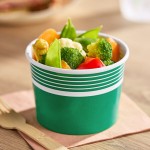 Choice 12 oz. Green Paper Frozen Yogurt / Food Cup - 1,000/Case