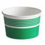 Choice 12 oz. Green Paper Frozen Yogurt / Food Cup - 1,000/Case