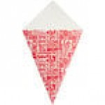 Carnival King 20 oz. Square Savory Printed Cardboard Fry Cone - 500/Case
