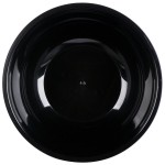Fineline ReForm 80 oz. Black Tall Microwavable Plastic Catering Bowl - 25/Case