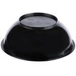 Fineline ReForm 80 oz. Black Tall Microwavable Plastic Catering Bowl - 25/Case