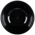 Fineline ReForm 80 oz. Black Tall Microwavable Plastic Catering Bowl - 25/Case