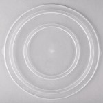 Fineline ReForm 80 oz. Black Tall Microwavable Plastic Catering Bowl - 25/Case