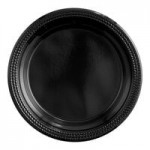 Fineline ReForm 80 oz. Black Tall Microwavable Plastic Catering Bowl - 25/Case