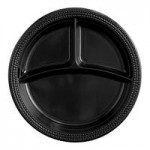 Fineline ReForm 80 oz. Black Tall Microwavable Plastic Catering Bowl - 25/Case