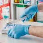 Showa Blue Biodegradable Nitrile 2.5 Mil Powder-Free Gloves - Large - 200/Box
