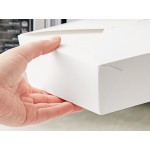 Choice White Microwavable Folded Paper #3 Take-Out Customizable Container 7 3/4
