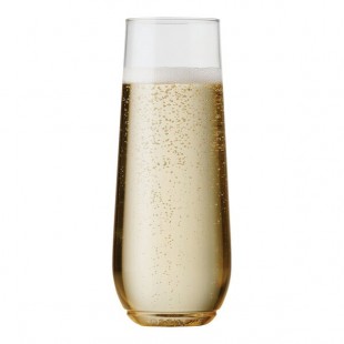 Tossware POP 9 oz. Customizable Plastic Champagne Flute Glass - 252/Case Tossware POP 9 oz. Customizable Plastic Champagne Flute Glass - 252/Case