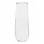 Tossware POP 9 oz. Customizable Plastic Champagne Flute Glass - 252/Case Tossware POP 9 oz. Customizable Plastic Champagne Flute Glass - 252/Case