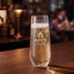 Tossware POP 9 oz. Customizable Plastic Champagne Flute Glass - 252/Case Tossware POP 9 oz. Customizable Plastic Champagne Flute Glass - 252/Case