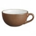 Acopa Embers 10 oz. Hickory Brown Matte Stoneware Cup - Sample