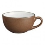Acopa Embers 10 oz. Hickory Brown Matte Stoneware Cup - Sample