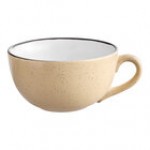 Acopa Embers 10 oz. Hickory Brown Matte Stoneware Cup - Sample