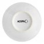 Acopa 5 oz. Bright White Rolled Edge Stoneware Fruit Bowl / Monkey Dish - 36/Case Acopa 5 oz. Bright White Rolled Edge Stoneware Fruit Bowl / Monkey Dish - 36/Case
