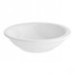 Acopa 5 oz. Bright White Rolled Edge Stoneware Fruit Bowl / Monkey Dish - 36/Case Acopa 5 oz. Bright White Rolled Edge Stoneware Fruit Bowl / Monkey Dish - 36/Case