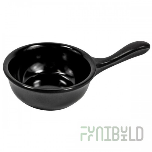 Elite Global Solutions RFP-6 Illogical 6 oz. Faux Cast Iron Melamine Fry Pan Ramekin - 6/Case