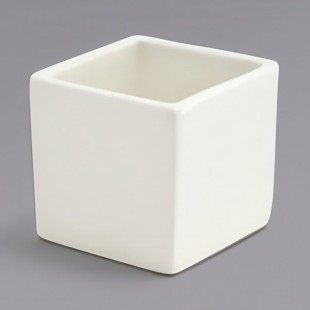 Front of the House Catalyst 3 oz. European White Square Porcelain Ramekin - 12/Case Front of the House Catalyst 3 oz. European White Square Porcelain Ramekin - 12/Case