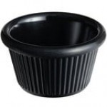 Acopa 1.5 oz. Blue Fluted Melamine Ramekin - 12/Case Acopa 1.5 oz. Blue Fluted Melamine Ramekin - 12/Case