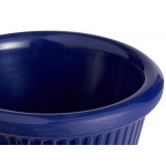 Acopa 1.5 oz. Blue Fluted Melamine Ramekin - 12/Case Acopa 1.5 oz. Blue Fluted Melamine Ramekin - 12/Case
