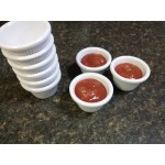 Acopa 1.5 oz. Blue Fluted Melamine Ramekin - 12/Case Acopa 1.5 oz. Blue Fluted Melamine Ramekin - 12/Case