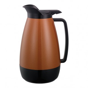 Service Ideas Thermo-Serv 67.6 oz. Copper ABS Plastic Insulated Coffee Carafe / Server with Flip-Top Lid TS411CB