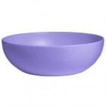 G.E.T. Enterprises BRD18-MOD-G Bugambilia 15.9 Qt. Smooth MOD Finish Gray Granite Resin-Coated Aluminum Extra Large Deep Round Bowl