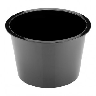 Dalebrook from Global Tableware Collective 144 oz. Black Melamine Barrel Display Bowl Insert
