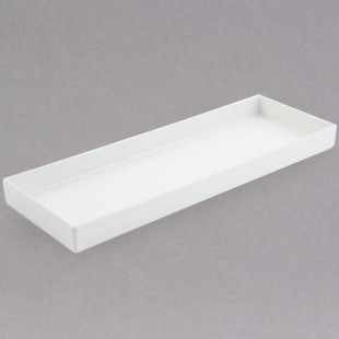 Bon Chef 9517S 64 oz. White Sandstone Finish Cast Aluminum Straight Sided Rectangular Bowl Bon Chef 9517S 64 oz. White Sandstone Finish Cast Aluminum Straight Sided Rectangular Bowl