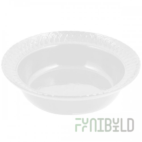 Bon Chef 2307 2.5 Qt. White Sandstone Finish Cast Aluminum Trellis Bowl