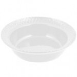Bon Chef 2307 2.5 Qt. White Sandstone Finish Cast Aluminum Trellis Bowl