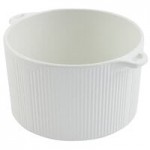 Bon Chef 2307 2.5 Qt. White Sandstone Finish Cast Aluminum Trellis Bowl