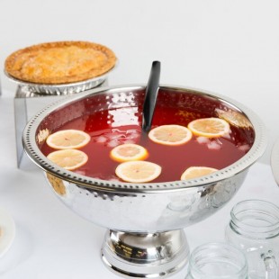 American Metalcraft HMPB12 8 Qt. Hammered Punch Bowl