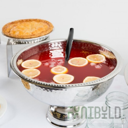 American Metalcraft HMPB12 8 Qt. Hammered Punch Bowl