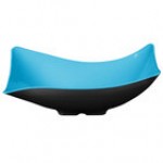 GET ML-220-BL/BK Brasilia 4 Qt. Blue and Black Flare Melamine Bowl - 3/Case GET ML-220-BL/BK Brasilia 4 Qt. Blue and Black Flare Melamine Bowl - 3/Case
