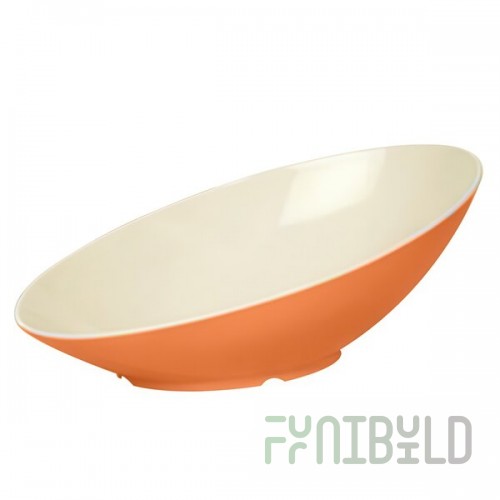 GET B-798-ST Keywest 2.5 Qt. Sunset Oval Slanted Melamine Bowl - 6/Case
