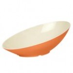 GET B-798-ST Keywest 2.5 Qt. Sunset Oval Slanted Melamine Bowl - 6/Case