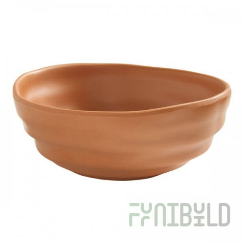 American Metalcraft Marra 22 oz. Terracotta Round Melamine Bowl
