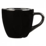 GET B-790 Black Elegance 1.9 Qt. Black Slanted Melamine Bowl