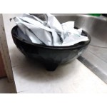 GET MOJ-803-BK Viva Mexico Melamine 26 oz. Molcajete Bowl - 12/Pack