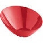 Acopa 43 oz. Red Slanted Melamine Bowl Acopa 43 oz. Red Slanted Melamine Bowl