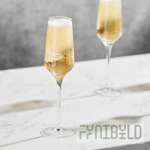 Della Luce Astro 8 oz. Flute Glass - 6/Pack