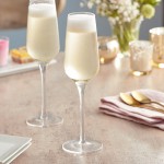 Della Luce Astro 8 oz. Flute Glass - 6/Pack