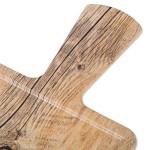Elite Global Solutions M127RCFP Fo Bwa Rectangular Faux Driftwood Serving Board with Full Pocket and Handle - 12