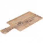 Elite Global Solutions M127RCFP Fo Bwa Rectangular Faux Driftwood Serving Board with Full Pocket and Handle - 12