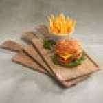Elite Global Solutions M127RCFP Fo Bwa Rectangular Faux Driftwood Serving Board with Full Pocket and Handle - 12