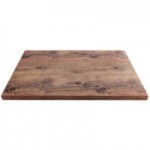 Elite Global Solutions M127RCFP Fo Bwa Rectangular Faux Driftwood Serving Board with Full Pocket and Handle - 12