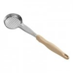 Vollrath 6422120 Jacob's Pride® 1 oz. Black Perforated Oval Spoodle® Portion Spoon
