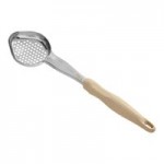 Vollrath 6422120 Jacob's Pride® 1 oz. Black Perforated Oval Spoodle® Portion Spoon