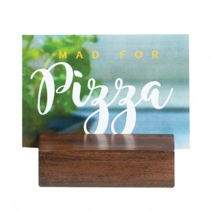 Cal-Mil 4014-78 Mid-Century Center Cut Card Holder - 3 1/4