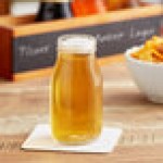 Acopa 6 oz. Customizable Glass Milk Bottle - 12/Case Acopa 6 oz. Customizable Glass Milk Bottle - 12/Case
